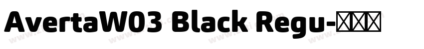 AvertaW03 Black Regu字体转换